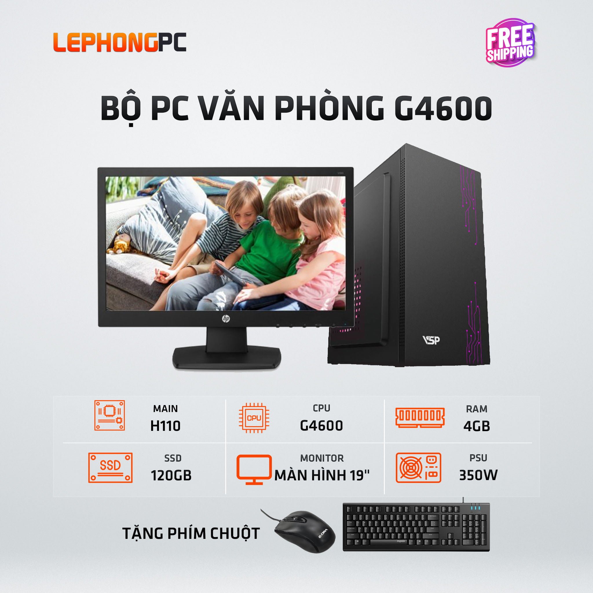 BO PC VAN PHONG G4600