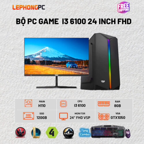 BO PC GAME I3 6100 24 INCH FHD WEB