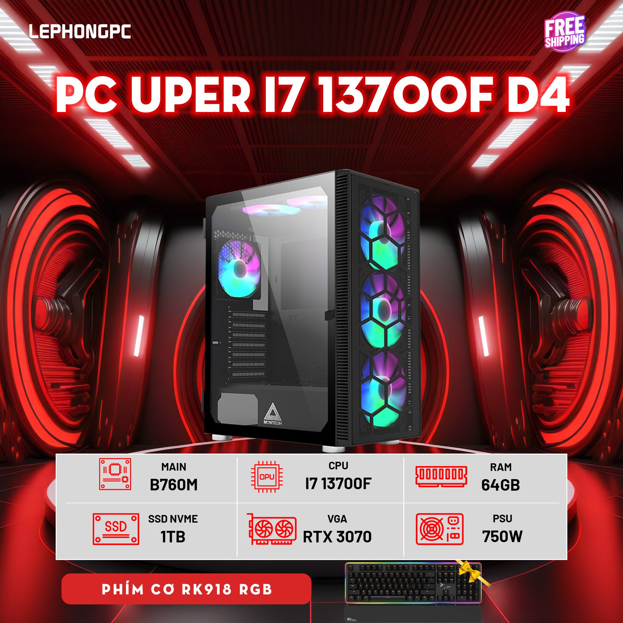 PC UPER I7 13700F D4 1